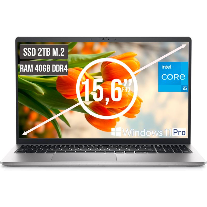 DELL - PORTATIL DELL INSPIRON INTEL CORE I5 1334U SSD 2TB RAM 40GB LED 15,6 FHD LC W11 PRO