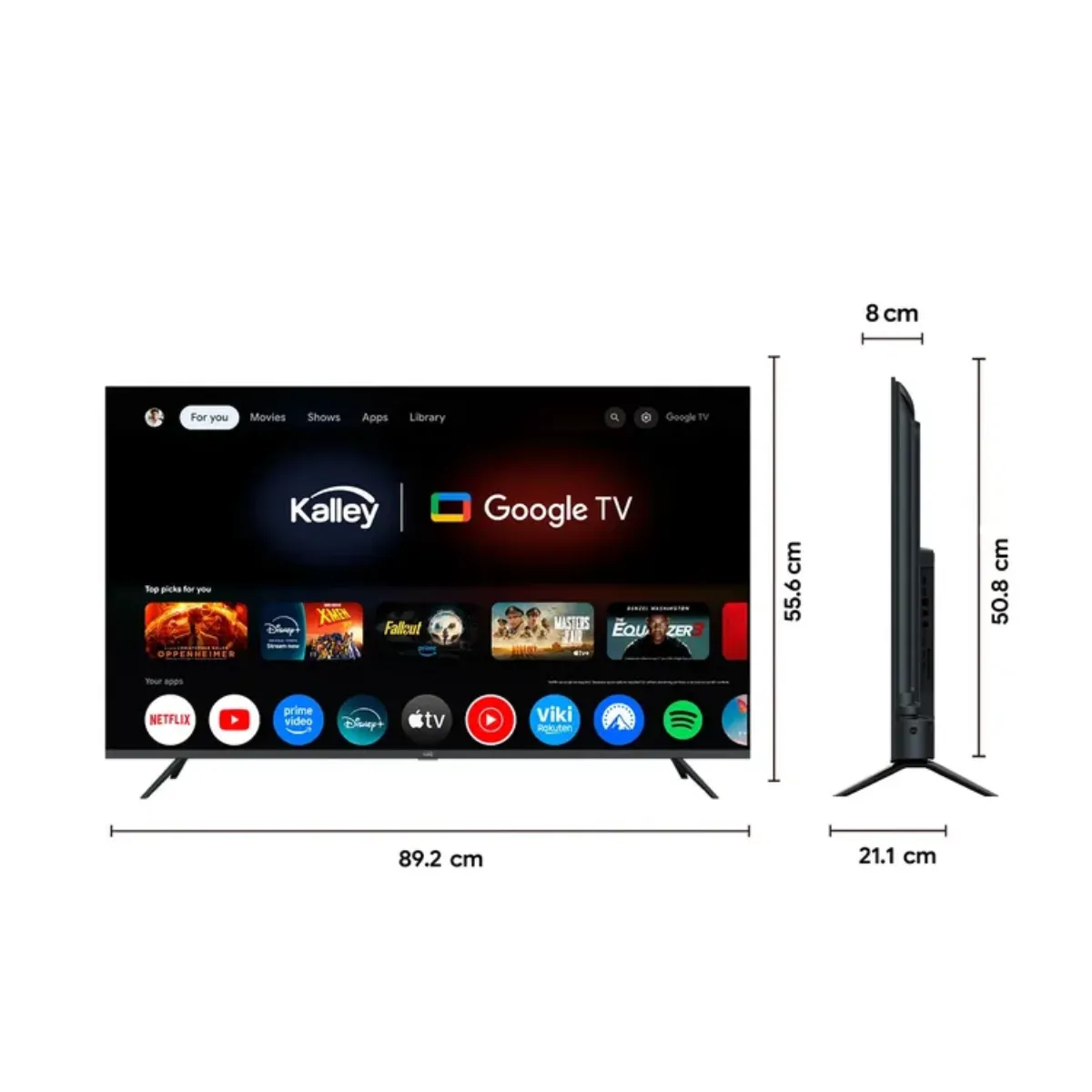 KALLEY - Televisor Kalley 40  100,4 Cm 40g200 Fhd Led Smart Tv Google