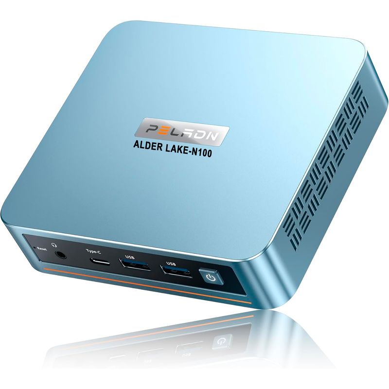 GENERICO - Mini Pc Peladn Wi-6 Intel 16gb Ram 512gb Ssd Azul