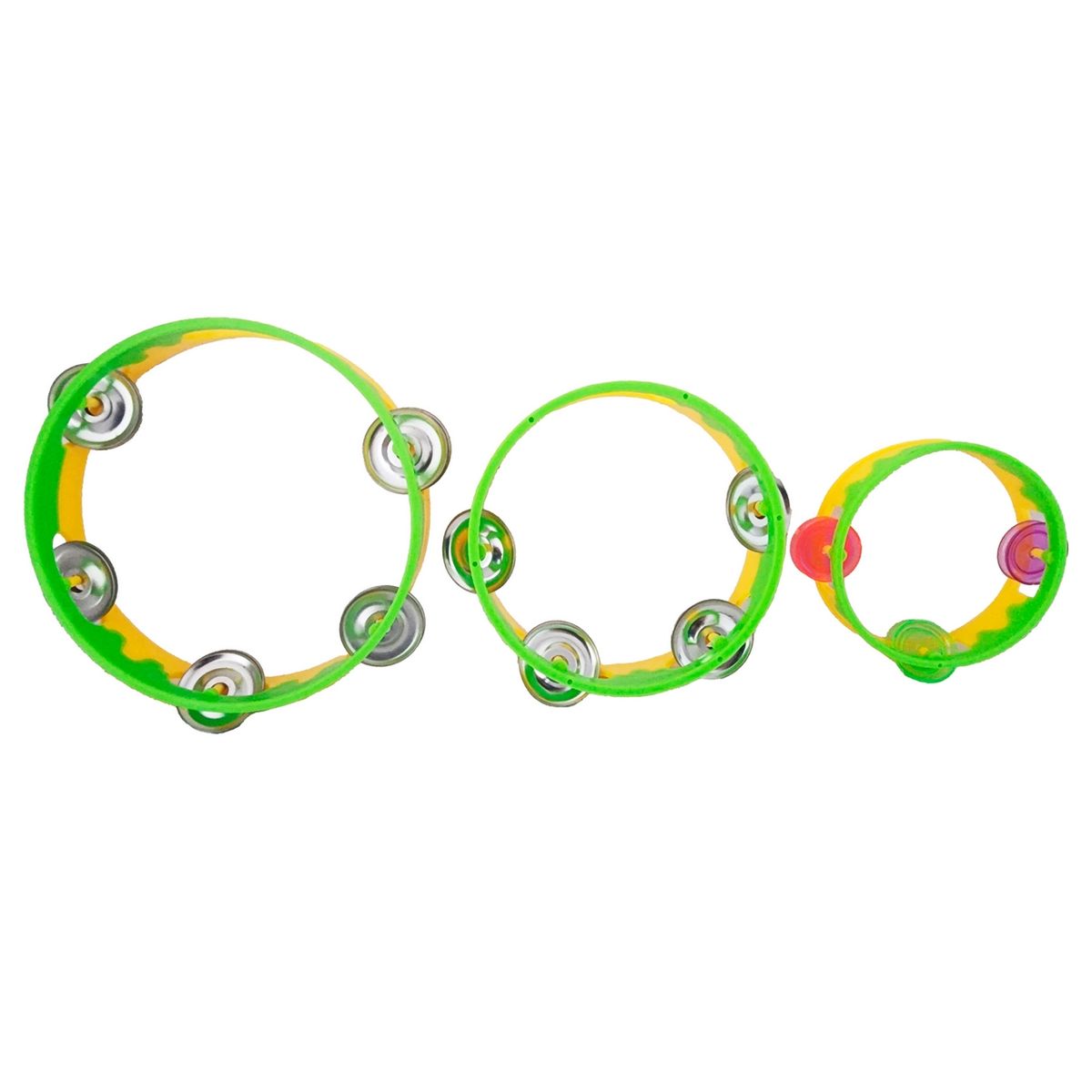 GENERICO - Pandereta Maraca Sonaja Interactiva X 3 Unidades