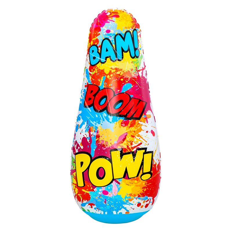 GENERICO - Puching Ball Inflable Niños Porfiado Multicolor Boom 52630