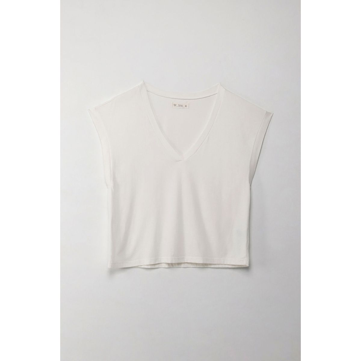 TENNIS - Camiseta manga sisa crudo para mujer