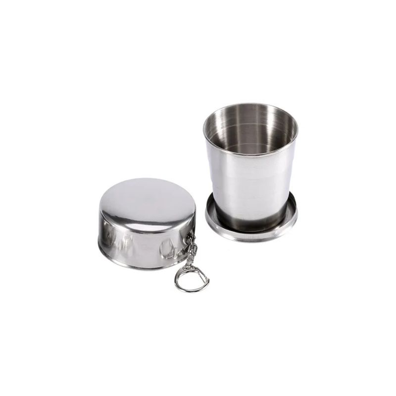 GENERICO - Vaso Plegable Retráctil De Acero Inoxidable Viaje
