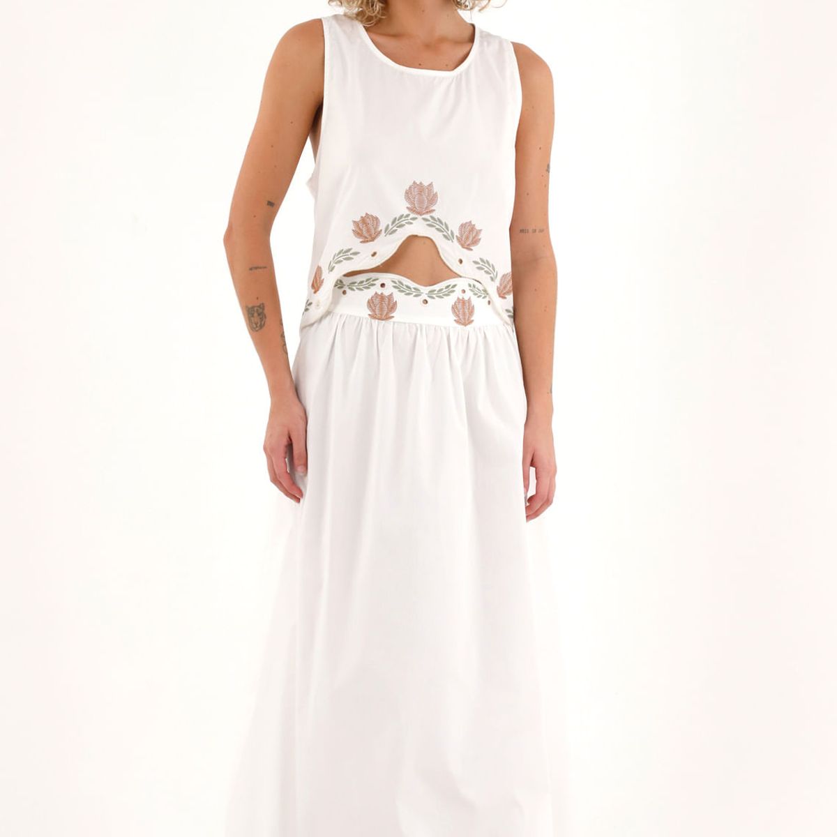 TOPMARK - Camisa manga sisa crudo para mujer