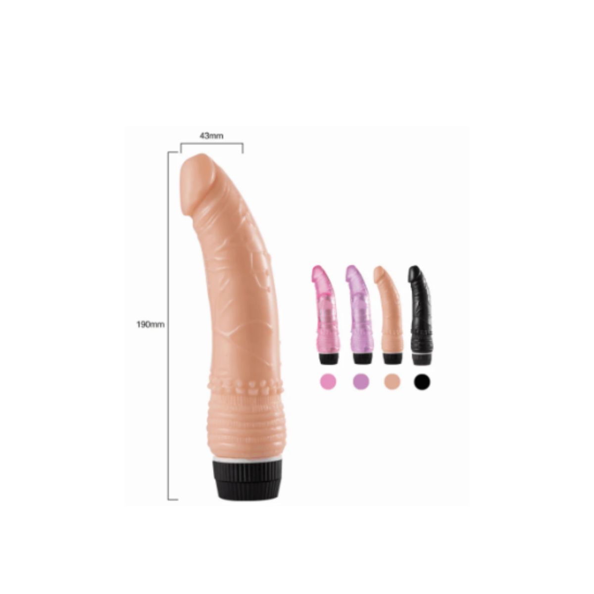 DISTRISEX - Vibrador Consolador Punto G Apolo Juguete Sexual Morado