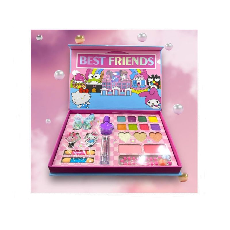 GENERICO - JUEGO MAQUILLAJE FINO PARA NIÑAS +3 AÑOS