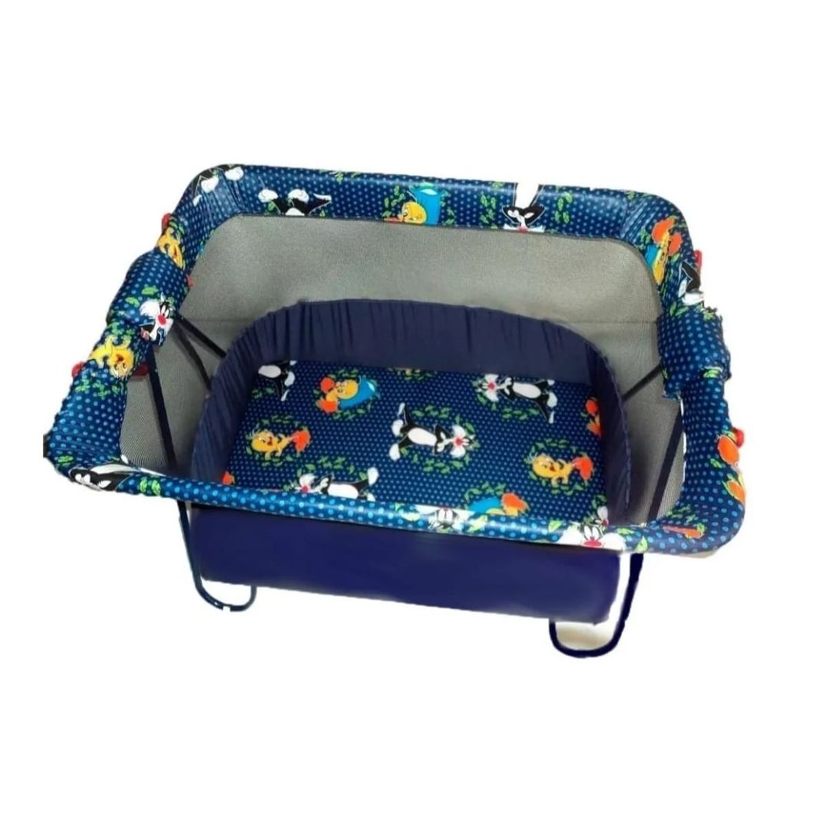 GENERICO - Cuna Corral Sencillo y Económico Para Bebe Toldillo Azul