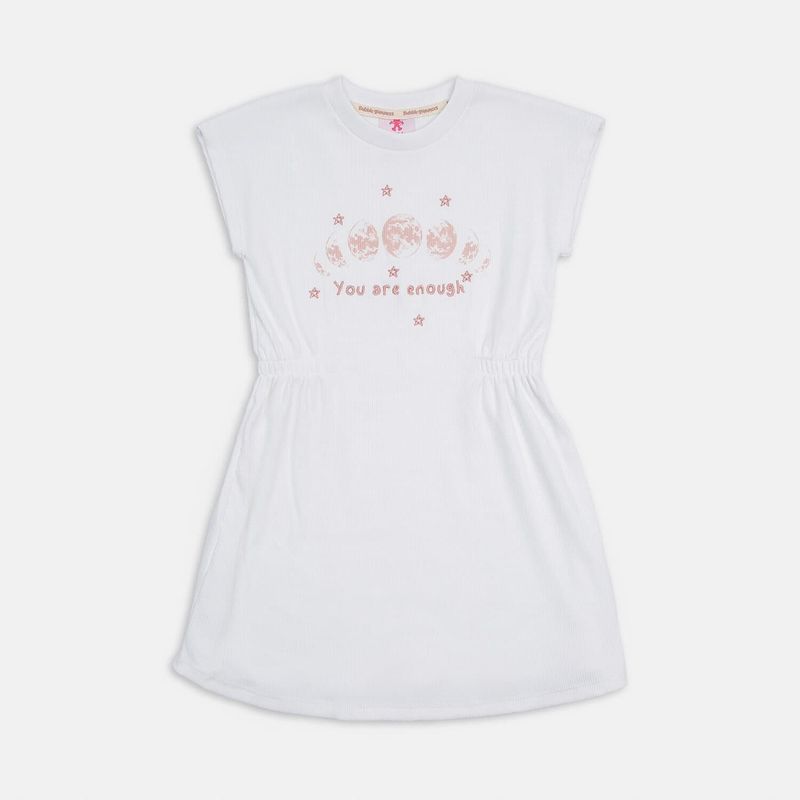 BUBBLE GUMMERS - Vestido Para Niña Bubblegummers Blanco Kywen