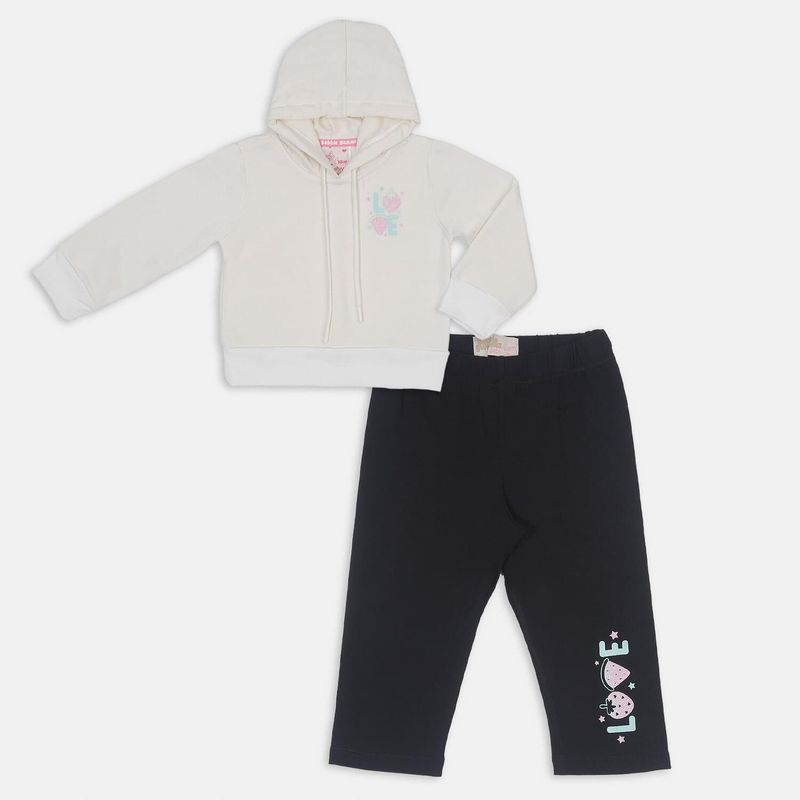 BUBBLE GUMMERS - Conjunto Para Niña Bubblegummers Blanco-Negro Jackets