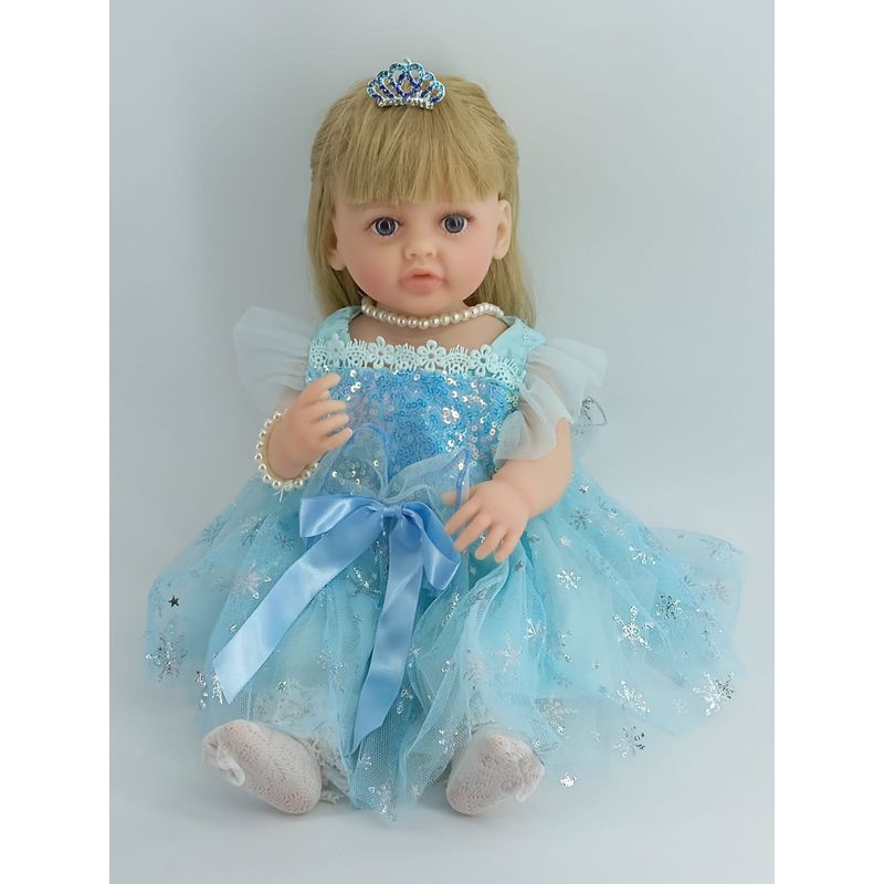 JUGUETERIA EXPRESS - Muñeca Bebe Reborn Realista Silicona Con Accesorios 42cm