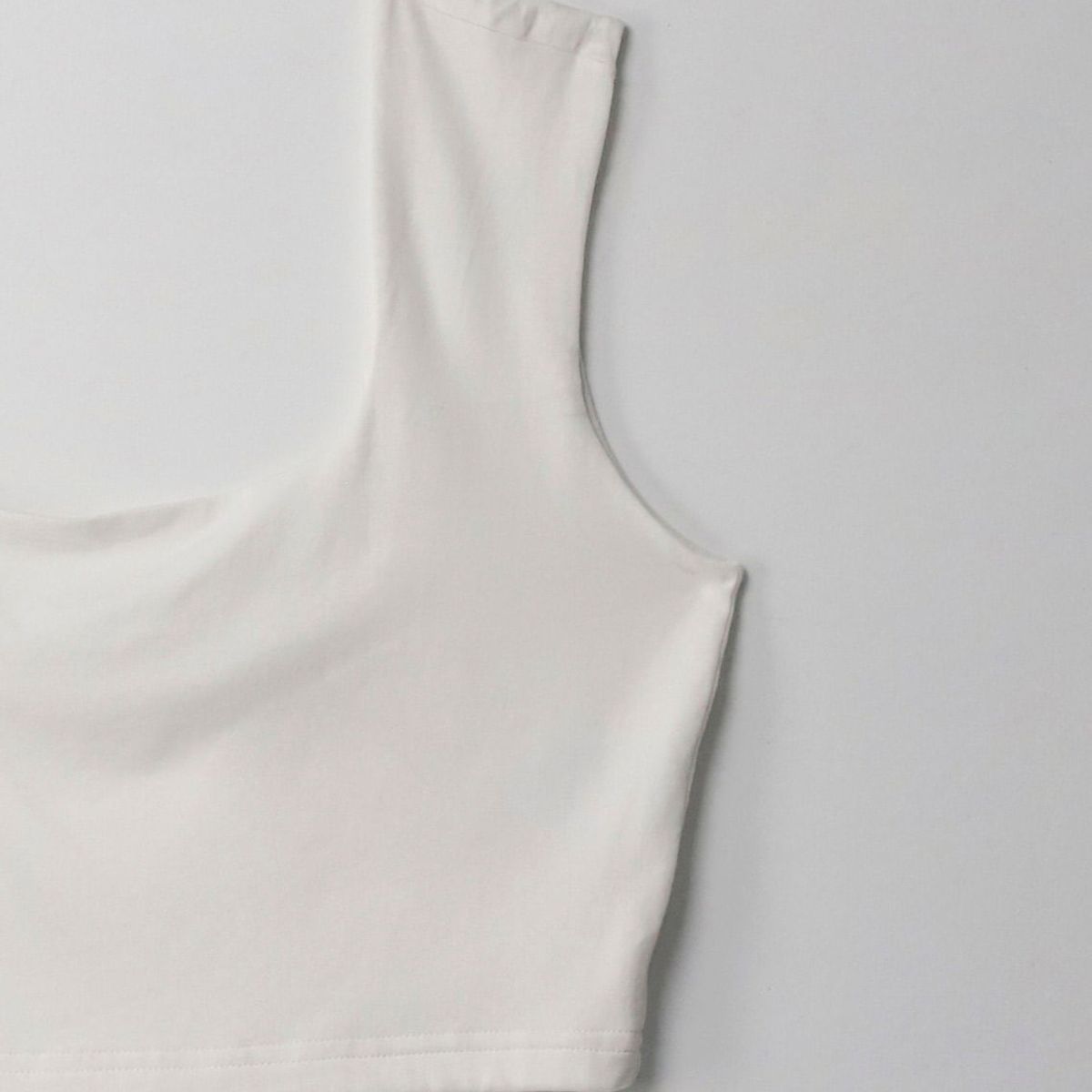 TENNIS - Camiseta crop manga sisa crudo para mujer