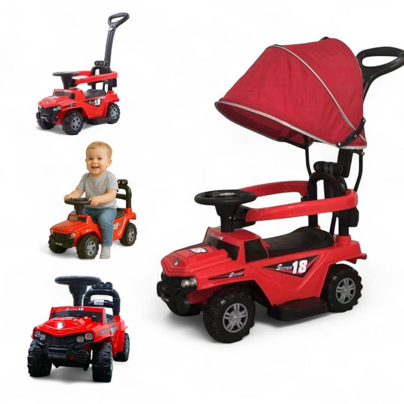 BRITOCHET - Carro Montable Paseador Bebé Niño Luces REF MTB345 ROJO