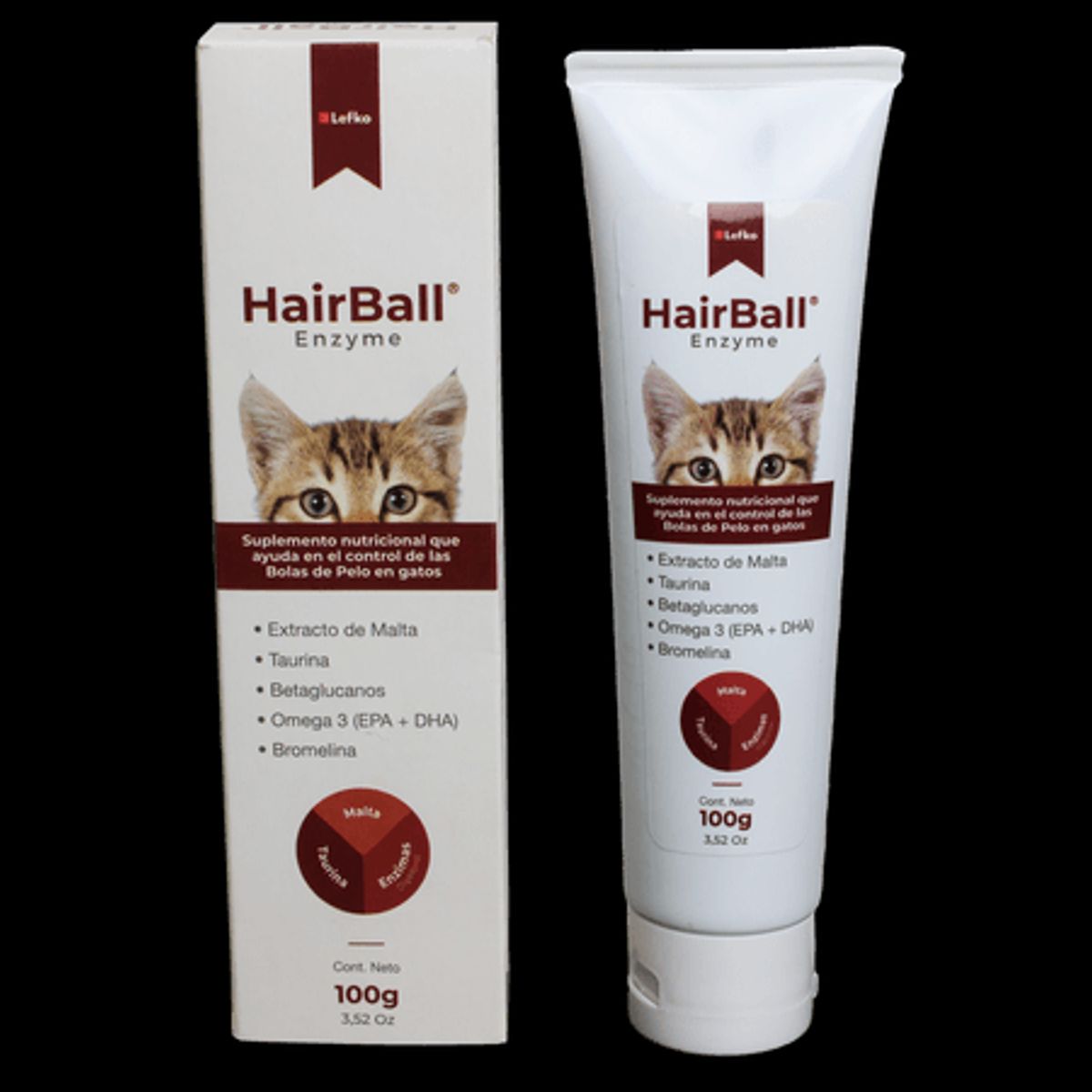 CATLIKE - Suplemento Para Gatos Lefko Hairball Enzyme 100g