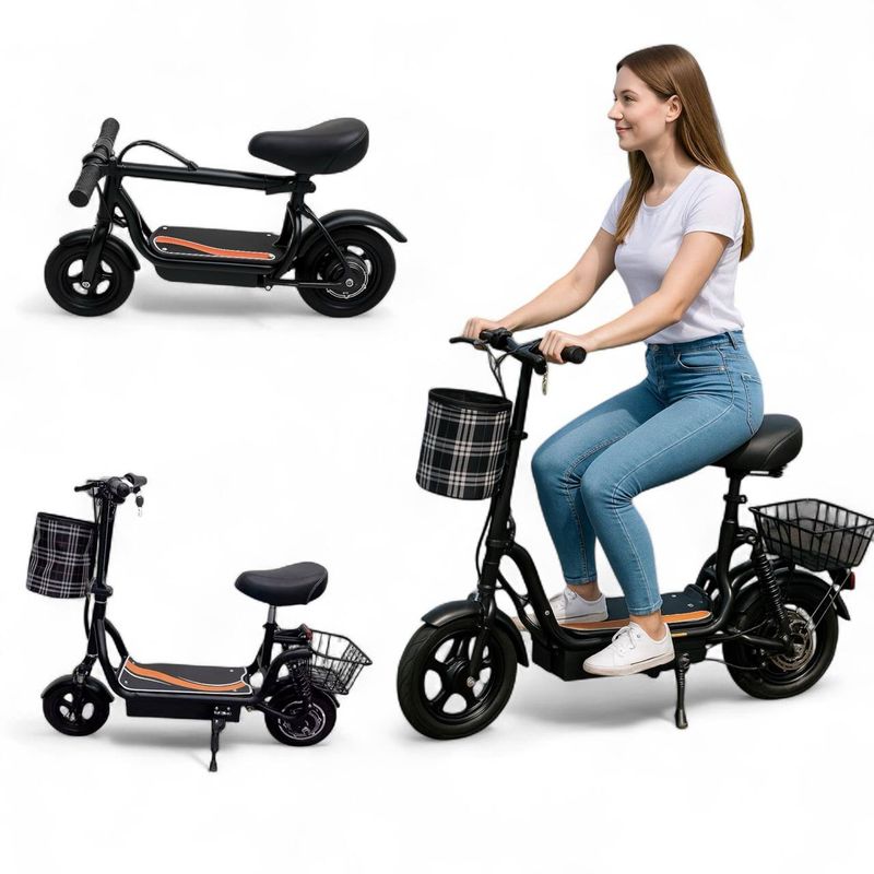 BRITOCHET - Mono Patín Scooter Eléctrico Patineta 300w REF PAT666 NEGRO