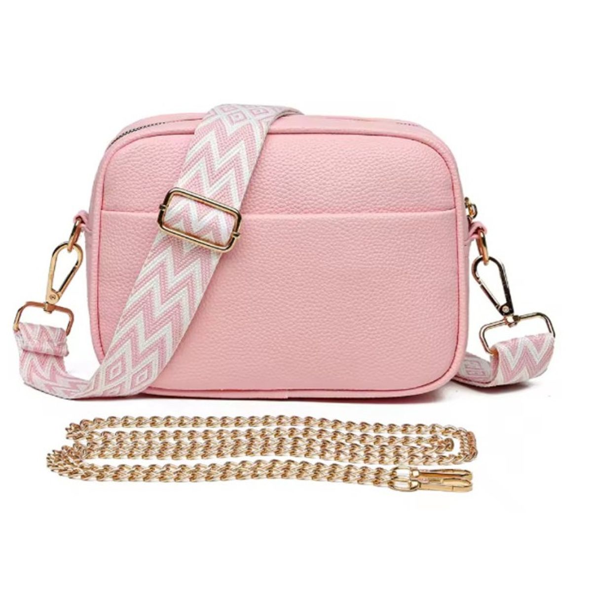 ART CREATION - Bolso de Cuero de Alta Calidad para Mujer Color Rosado