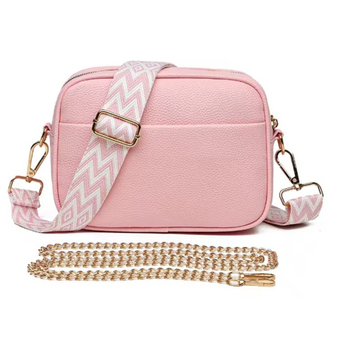 ART CREATION - Bolso de Cuero de Alta Calidad para Mujer Color Rosado