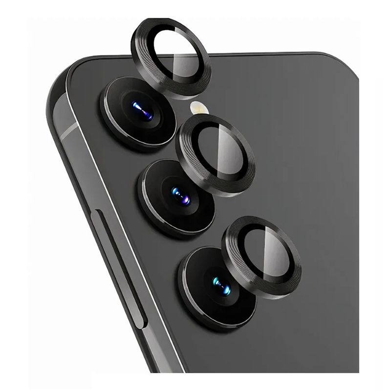 GENERICO - Lentes Protectores De Cámara Compatible Samsung S24 Plus Negro