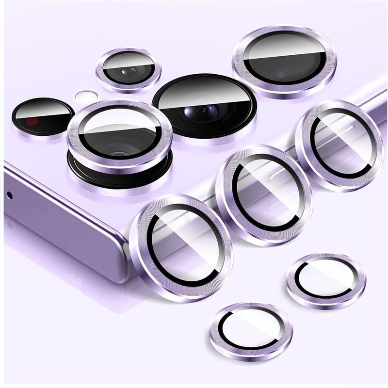 GENERICO - Lentes Protectores De Cámara Compatible Samsung S25 Ultra Lila