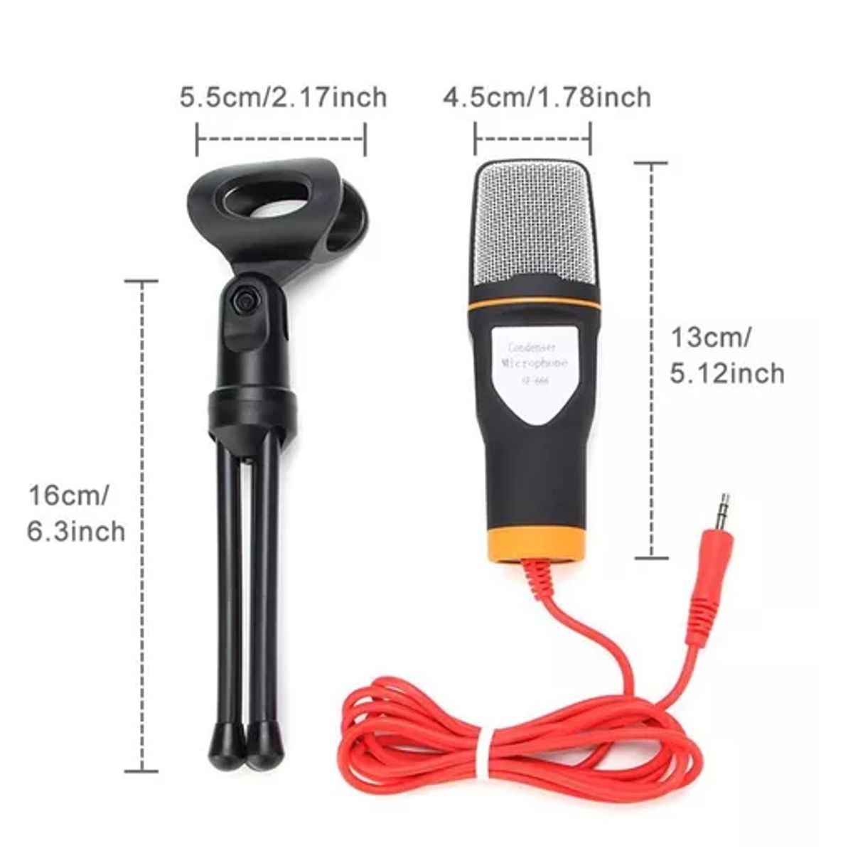 GENERICO - Micrófono Omnidireccional SF 666 Negro