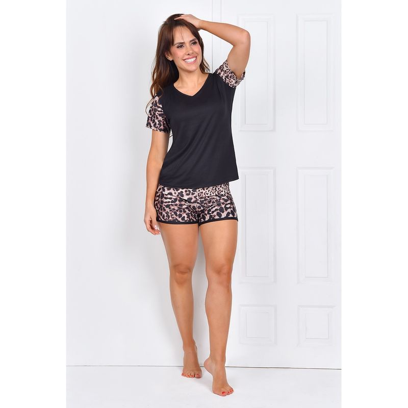 RITCHI - Pijama Short Con Blusa Manga Corta Ritchi