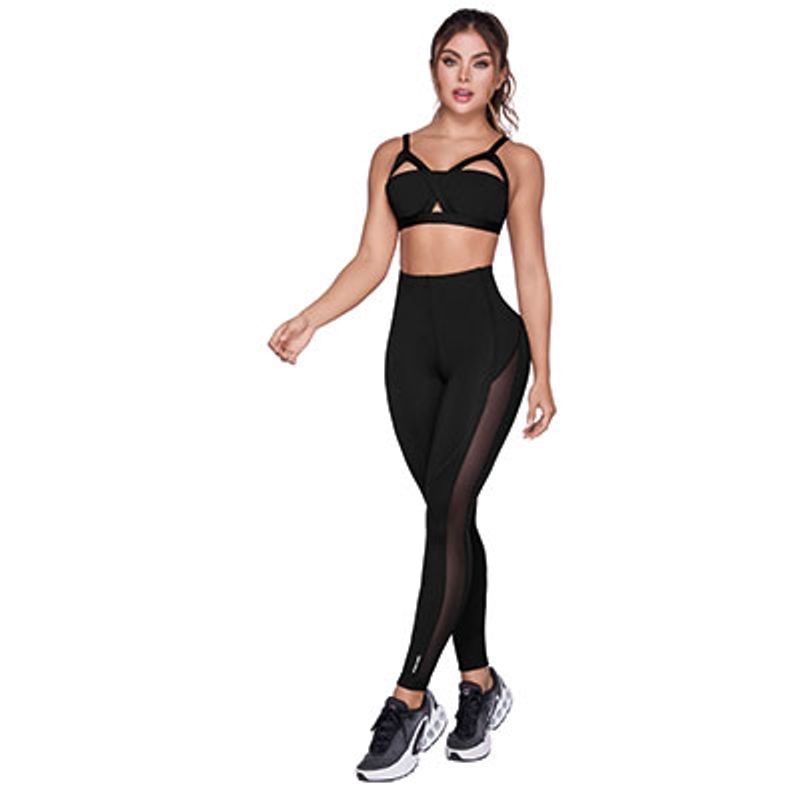 CHAMELA - Leggins Deportivo  44659 Negro.