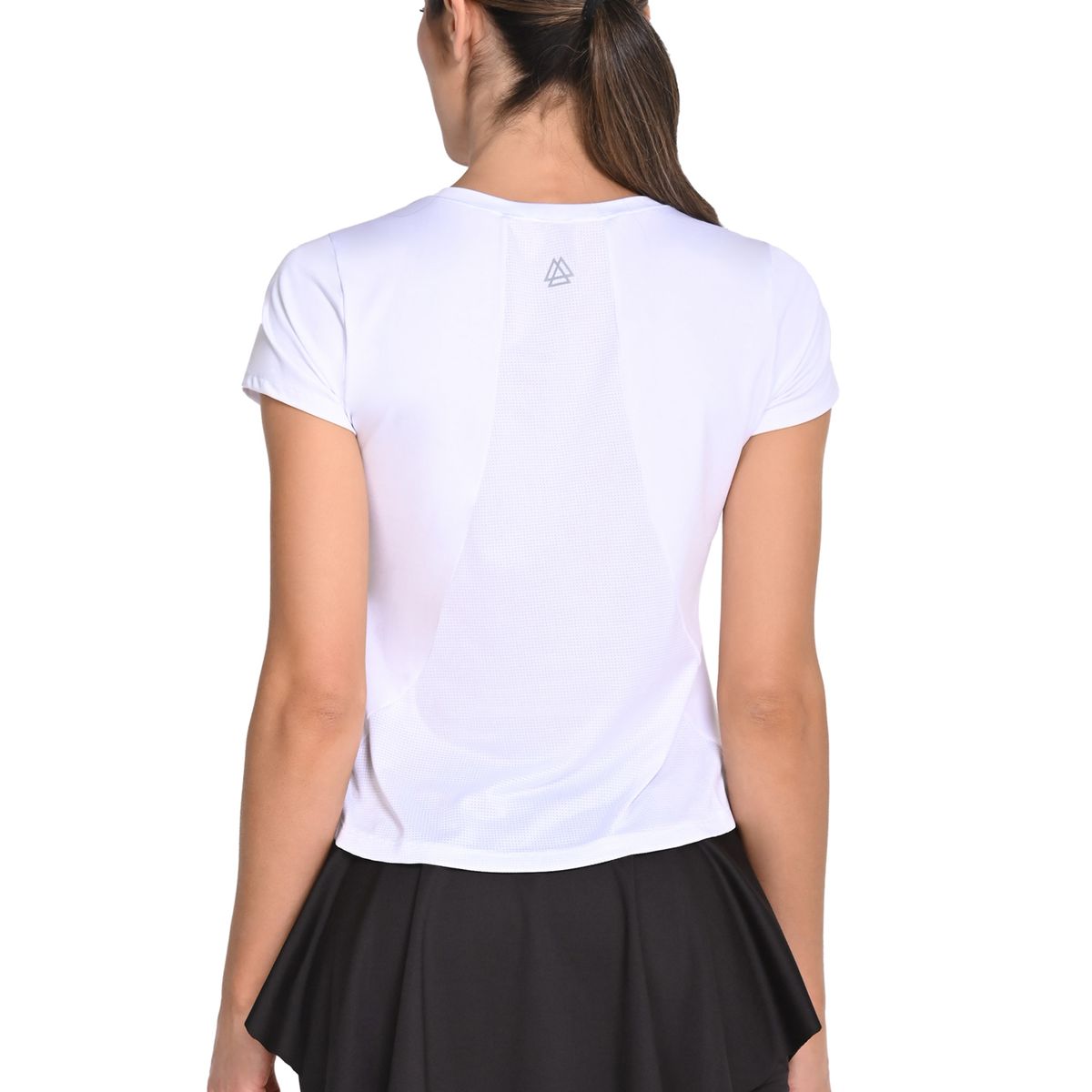 BELIFE - Camiseta Manga Corta Blanca en Poliéster Para Mujer