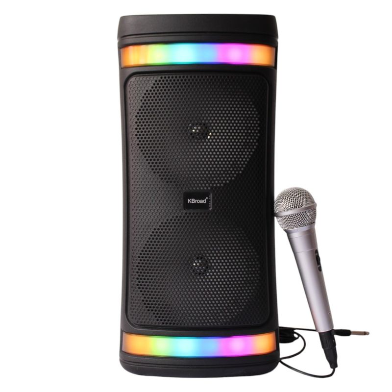 GENERICO - Parlante Con Sonido Claro Luces Led Y Microfono