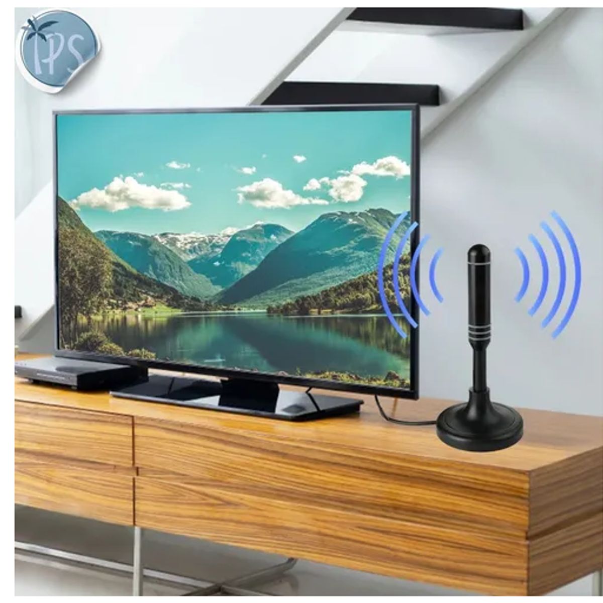 GENERICO - Antena Aerea Tdt Para Tv Digital Potente De Interior Hdtv 5m