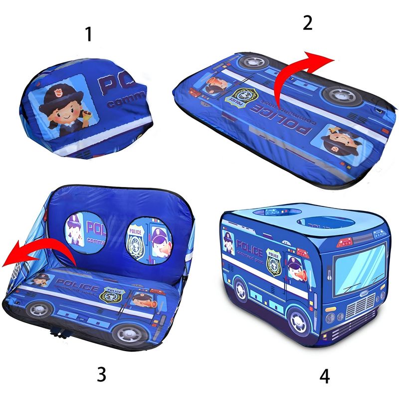 GENERICO - Carpa Camping Set Forma Carro Infantil Unisex