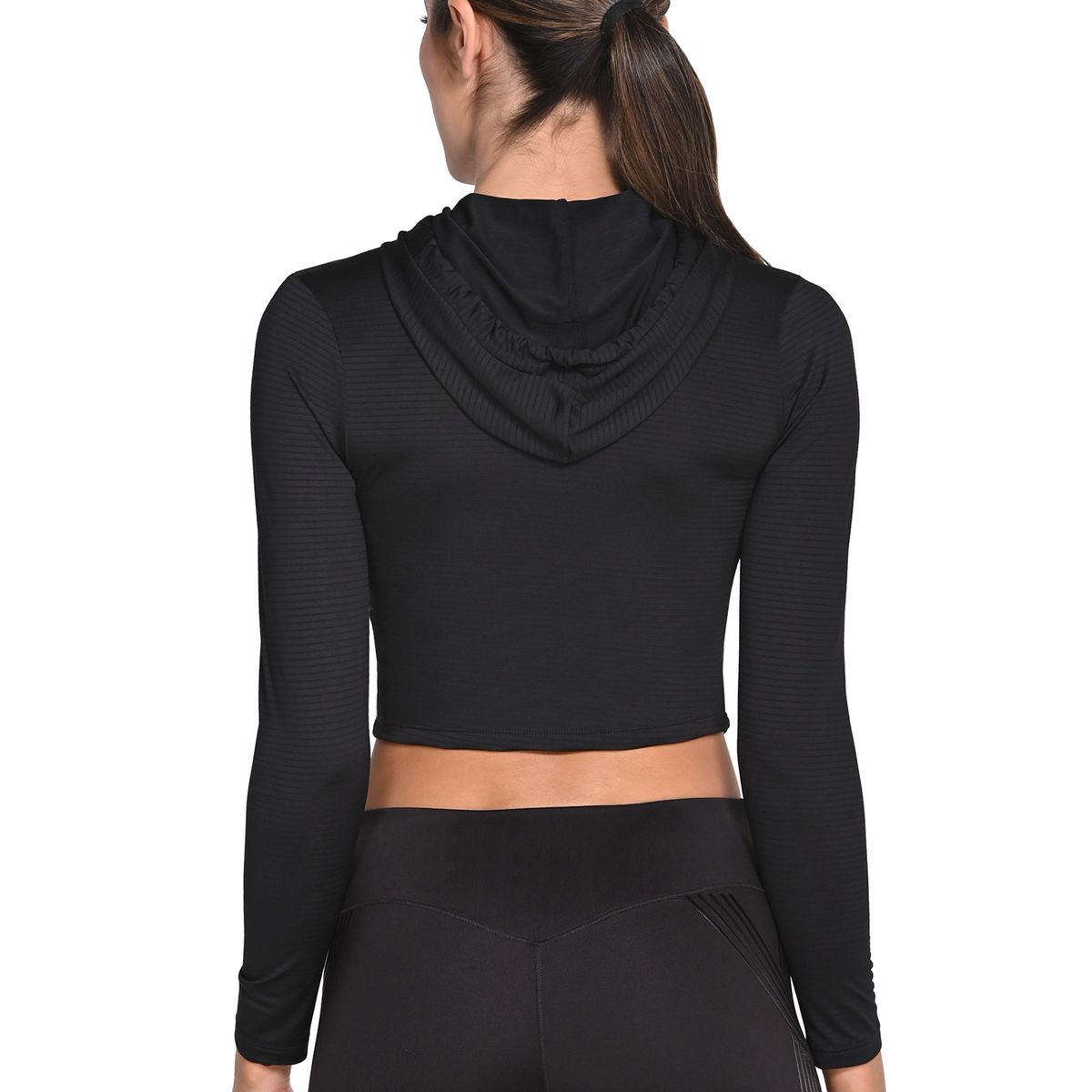 BELIFE - Buzo Con Cortes Decorativos Negro en Poliéster Para Mujer