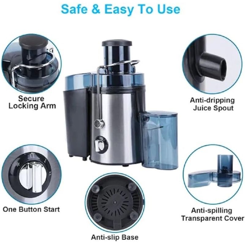 GENERICO - Extractor Jugos Fruta 17 Onzas Con Jarra 1000w