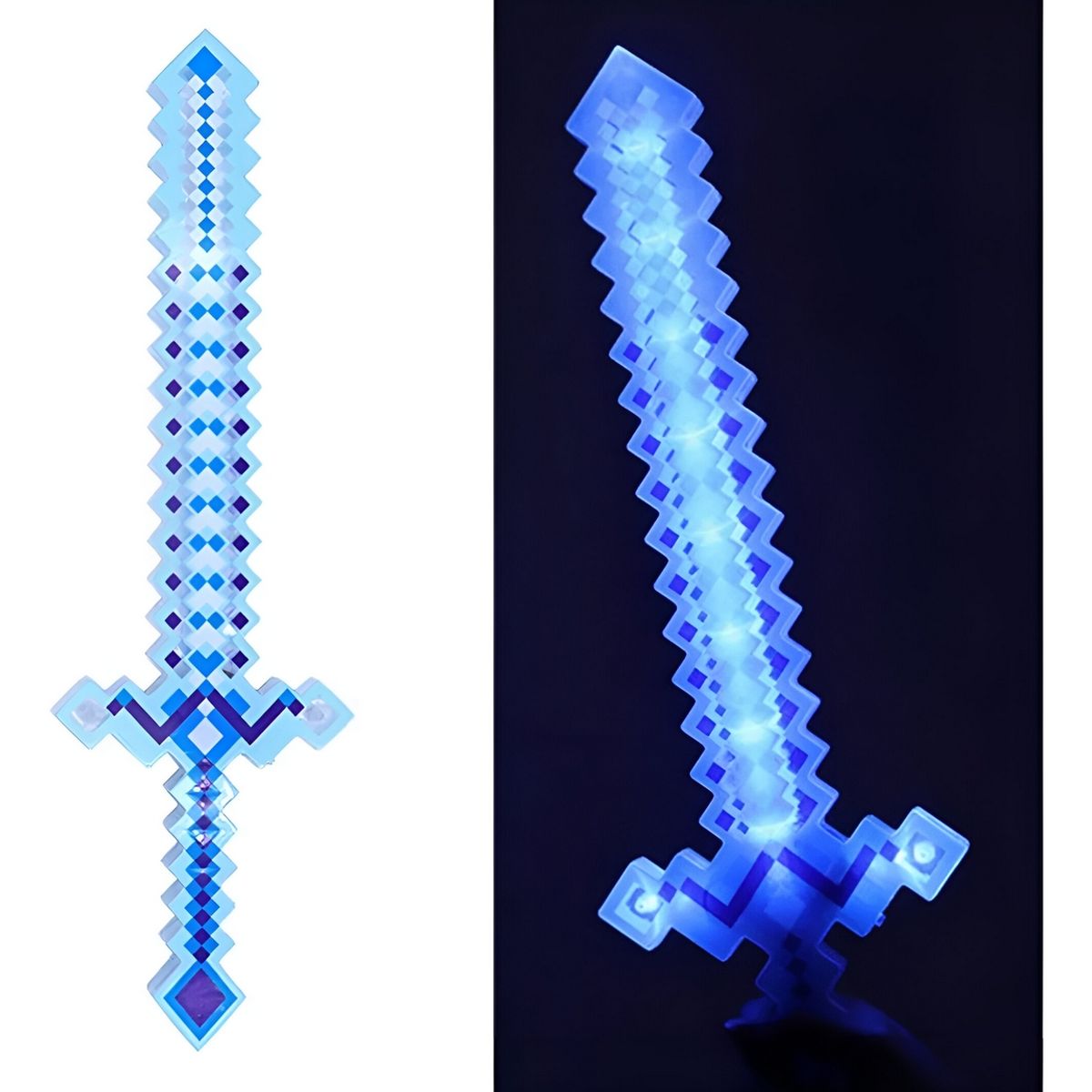 GENERICO - Juguete Espada Minecraft Diamante Niños Led Sonido