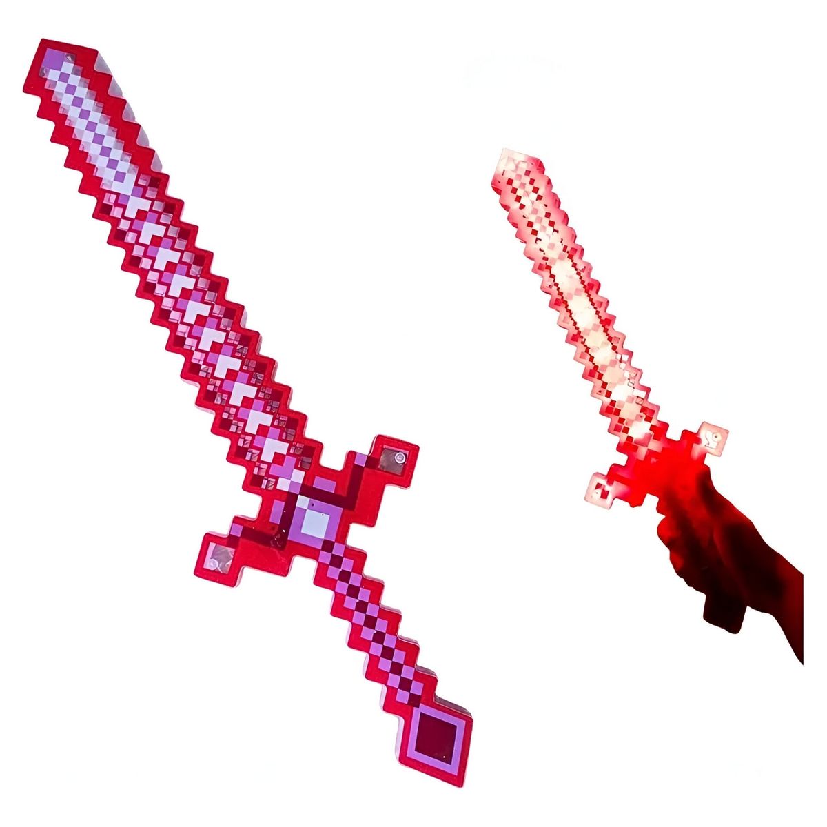 GENERICO - Juguete Espada Minecraft Diamante Niños Led Sonido
