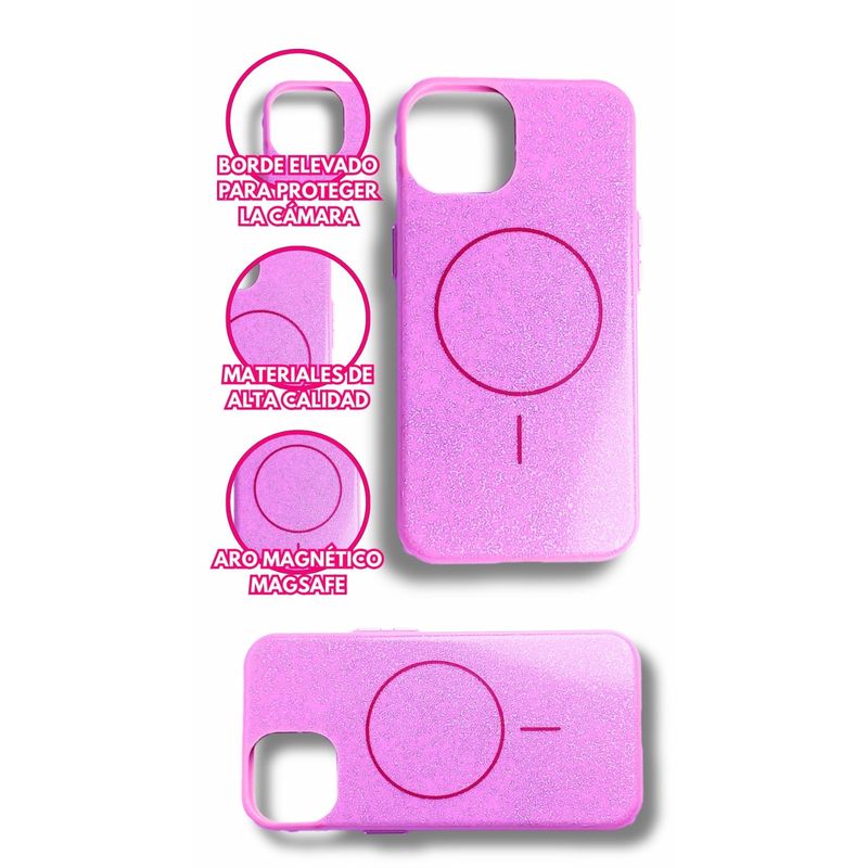 GENERICO - Carcasa Case para Iphone 13 14 Escarcha Fashion Iphone Azul Claro