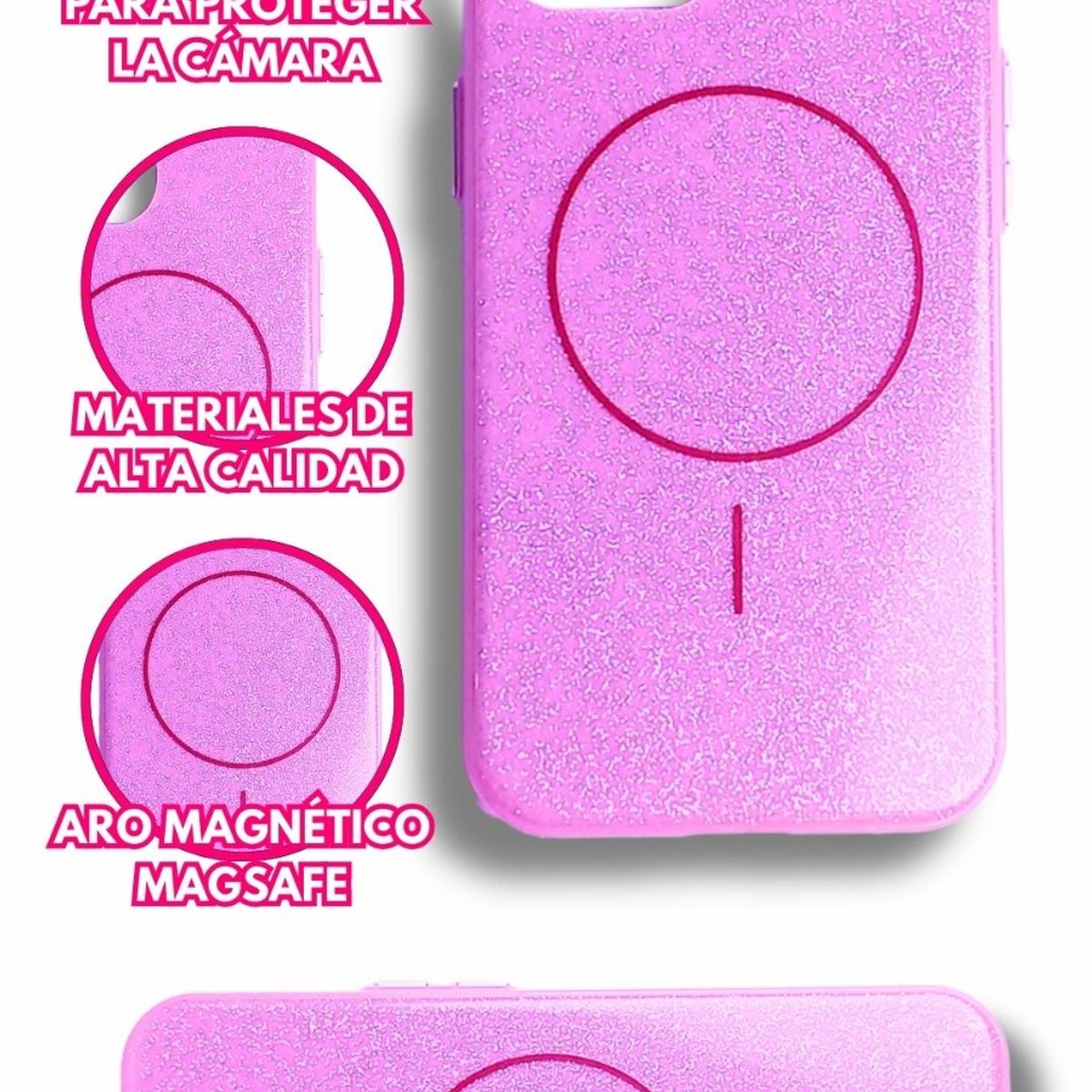 GENERICO - Carcasa Estuche Case para Iphone 1314 Escarcha Fashion Iphone Café