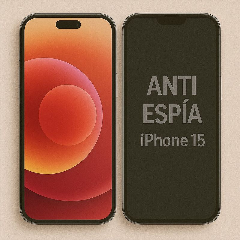 GENERICO - Vidrio Protector de Pantalla Premium Antiespia para Iphone 15
