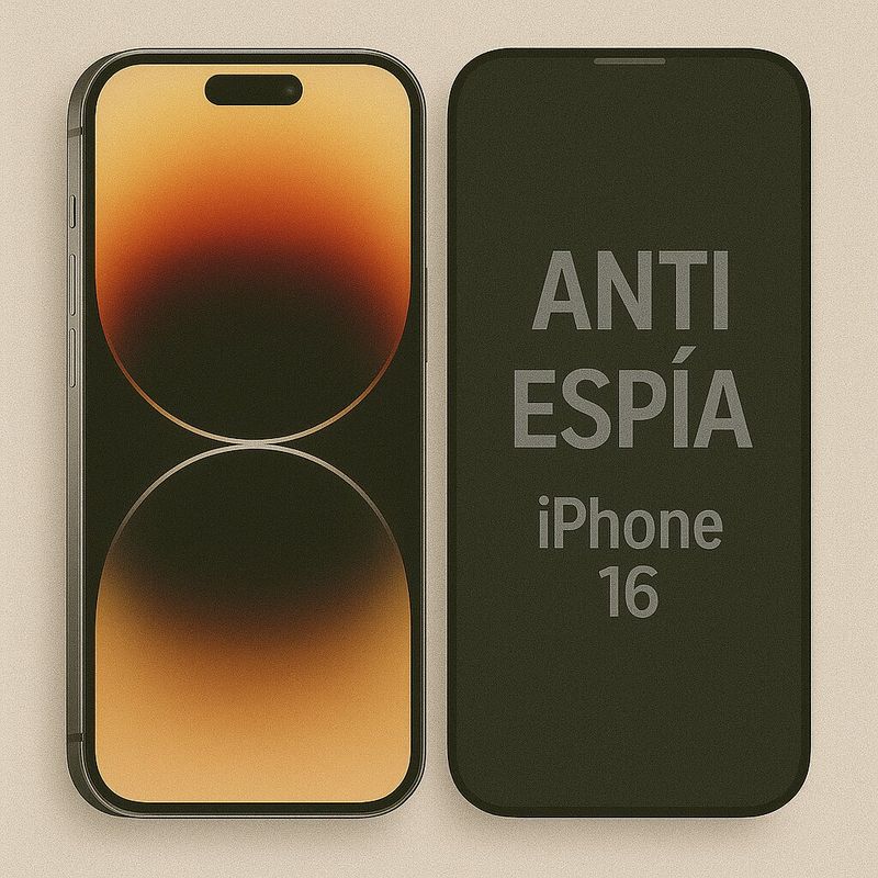 GENERICO - Vidrio Protector de Pantalla Premium Antiespia para Iphone 16