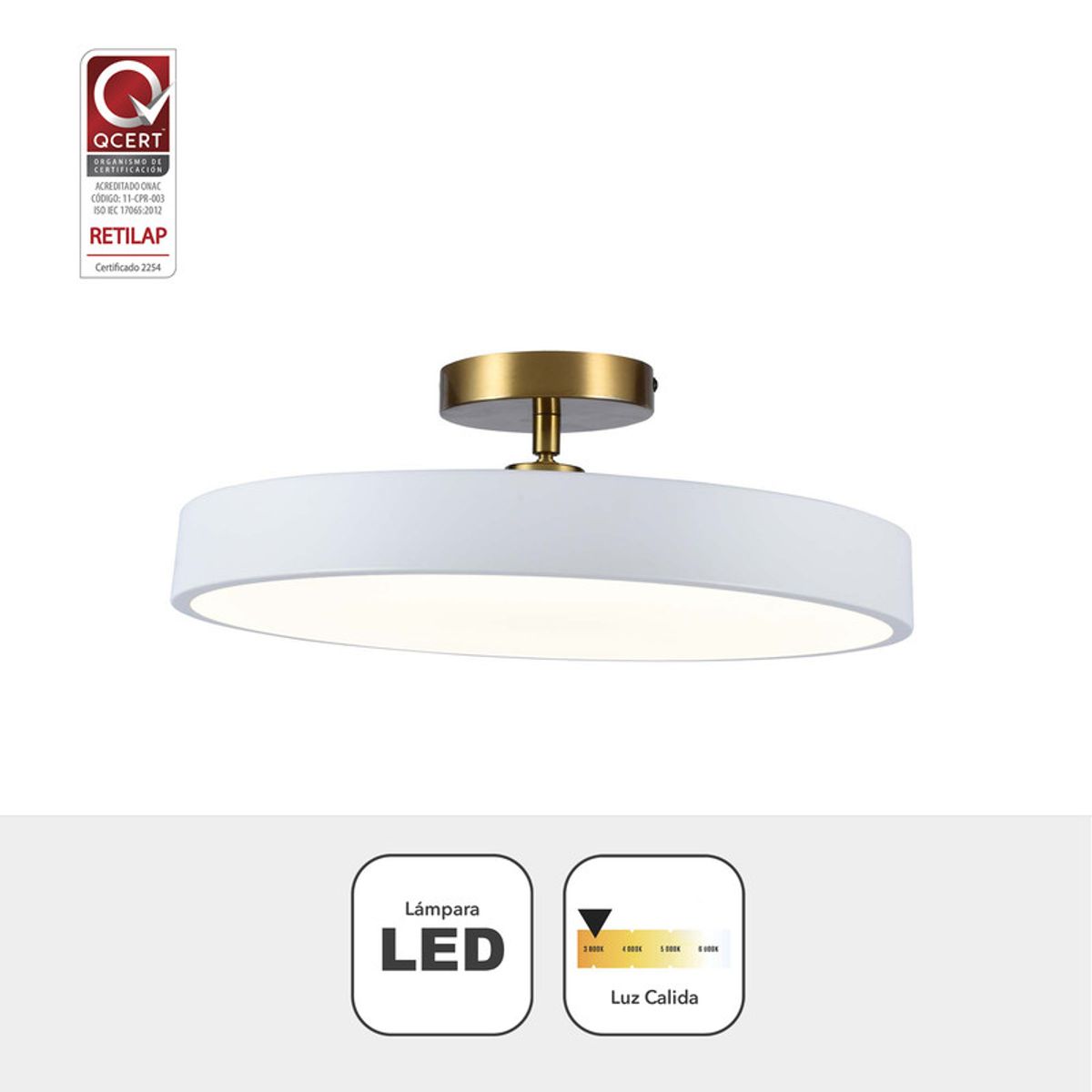 LIENXO - LAMPARA LED DE TECHO EDITA WHITE LIENXO