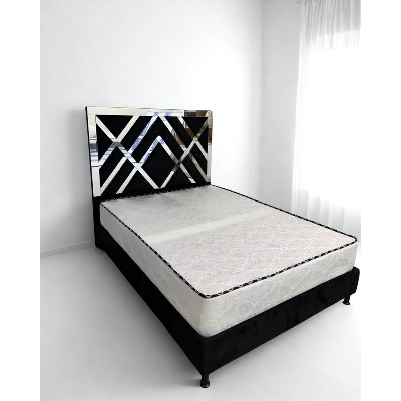 GENERICO - Juego de Alcoba Completo Cama doble de lujo  + colchon