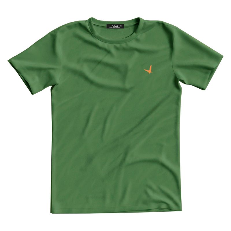 INCO - Camiseta Cuello Redondo  AX Verde Algodón Peruano