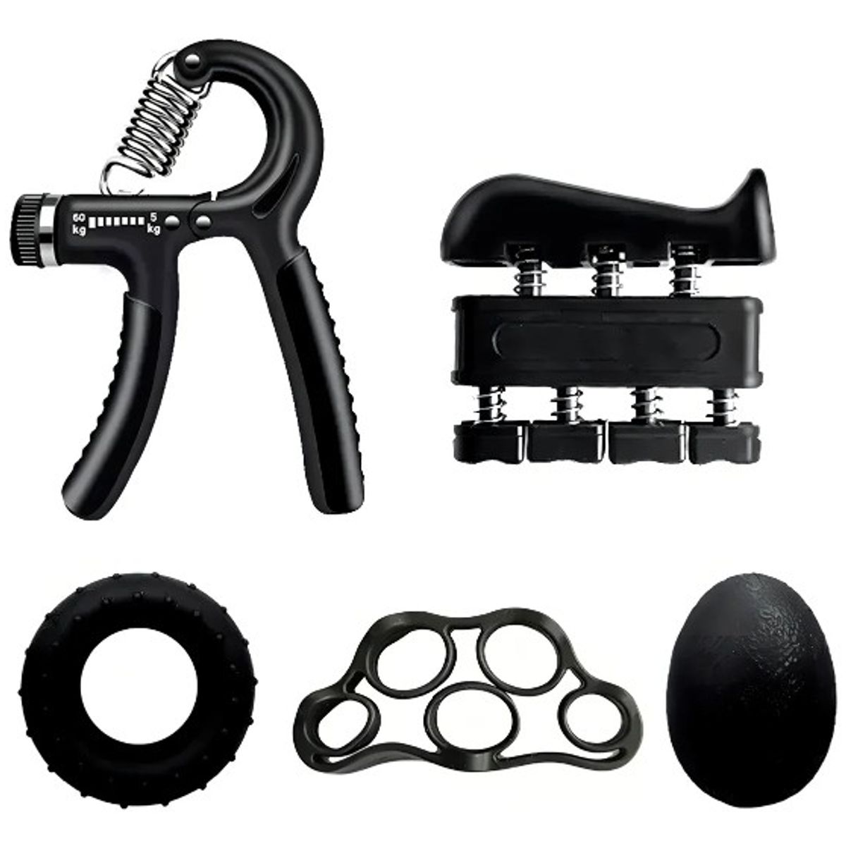 GENERICO - Kit hand grip 5 accesorios ejercitadores brazo