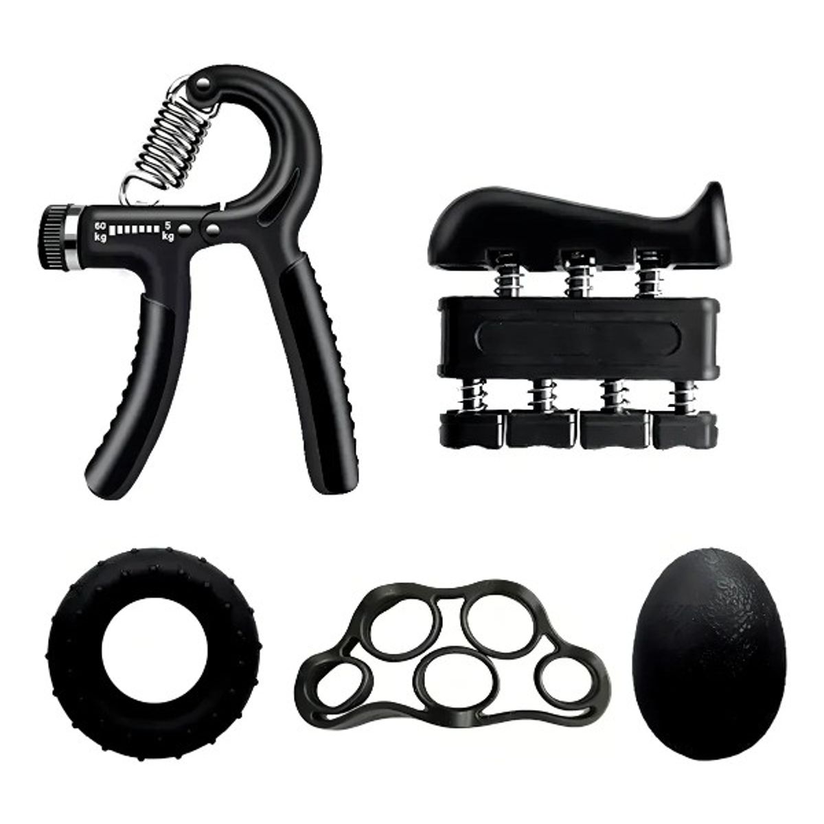 GENERICO - Kit hand grip 5 accesorios ejercitadores brazo