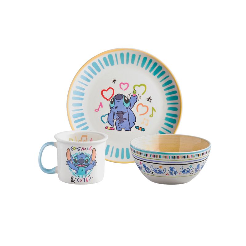 CORONA - Set Desayuno 3 Piezas Stitch Disney-