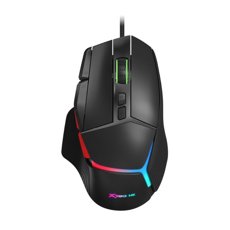 XTRIKE ME - Mouse Gamer Programable USB 8000 DPI 9 Botones RGB Xtrike Me GM-415