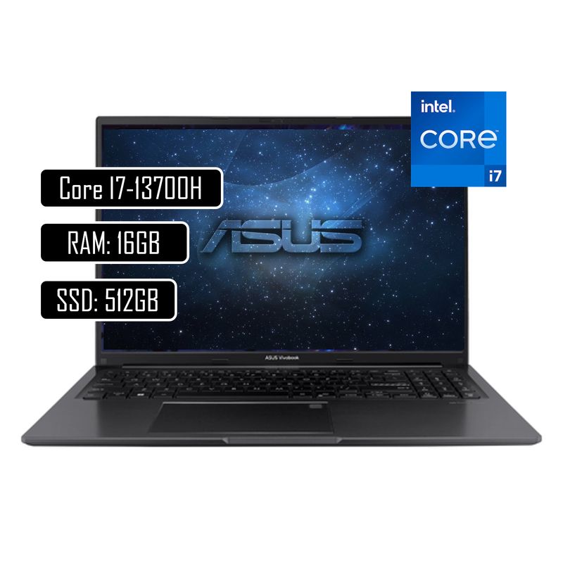 ASUS - PORTATIL ASUS VIVOBOOK 16  – Intel Core i7 13700H – RAM 16GB – SSD 512GB – 16 pulgadas