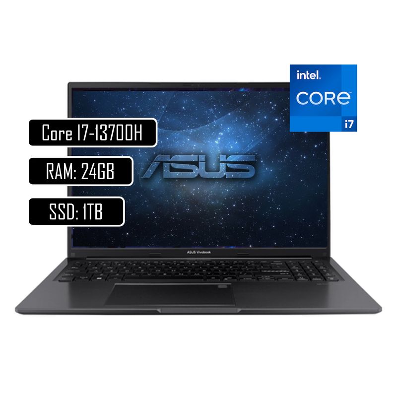 ASUS - PORTATIL ASUS VIVOBOOK 16  – Intel Core i7 13700H – RAM 24GB – SSD 1TB M.2 – 16 pulgadas