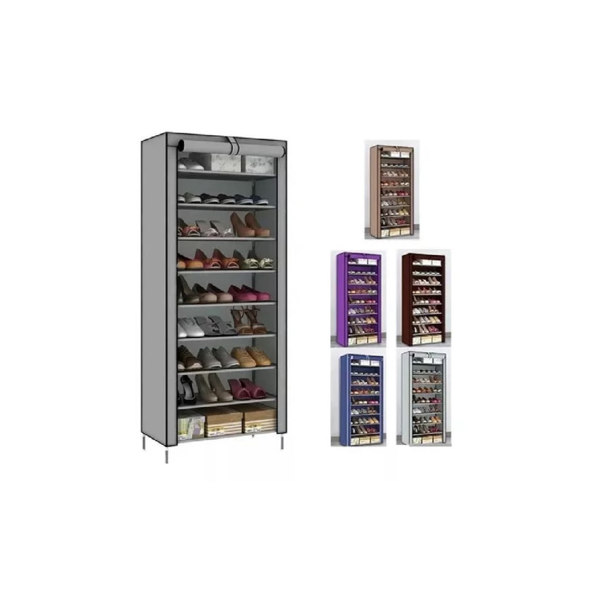 GENERICO - Organizador De Zapatos 10 Niveles Zapatera Con Forro