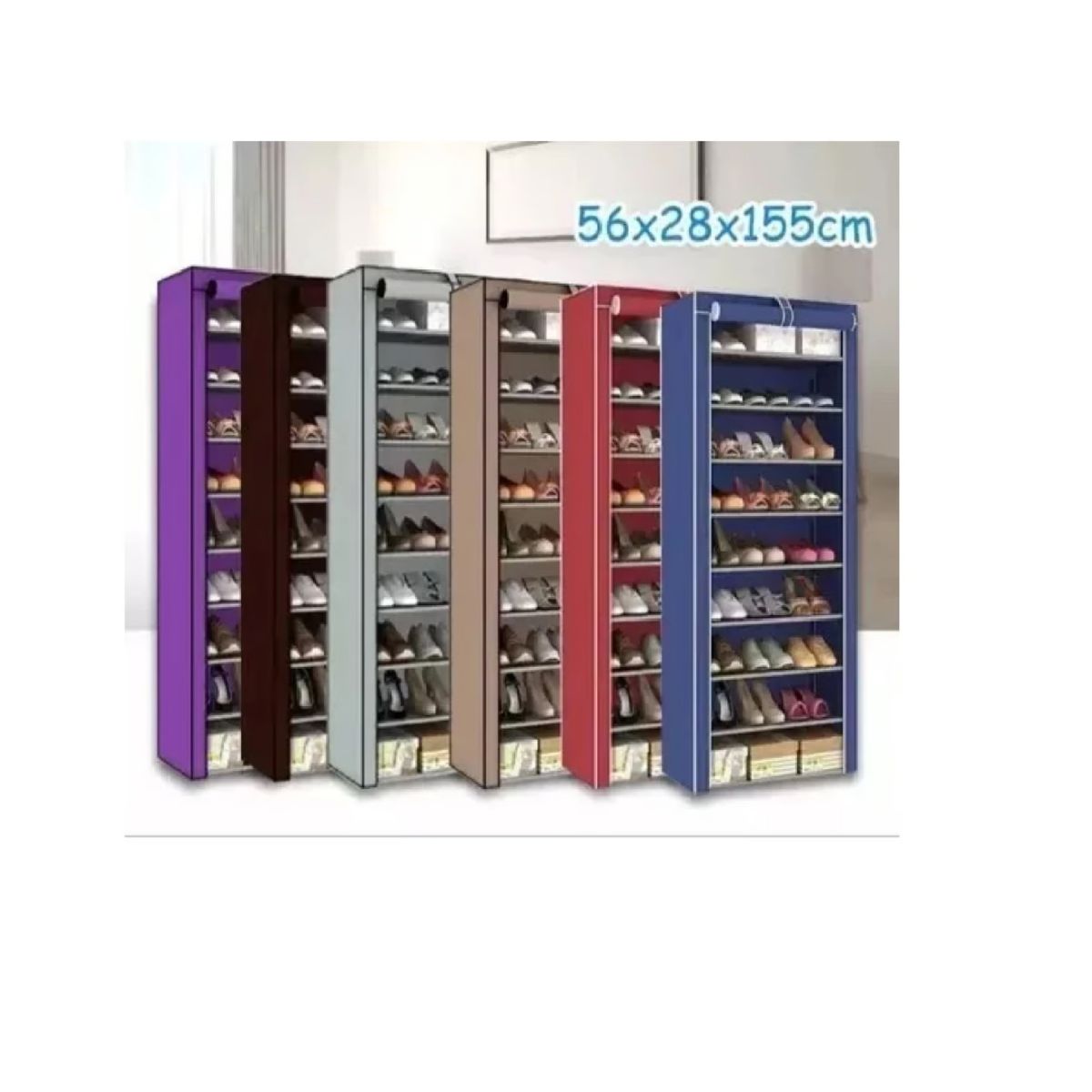 GENERICO - Organizador De Zapatos 10 Niveles Zapatera Con Forro