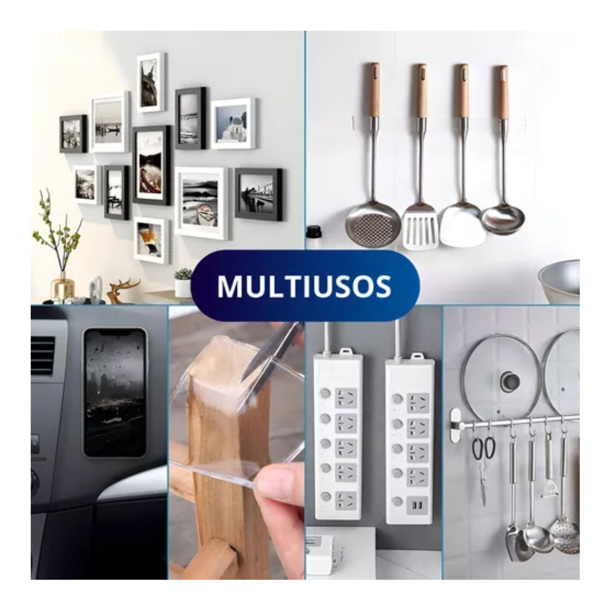 GENERICO - Cinta Doble Cara Adhesiva Transparente Nano Tape Liso