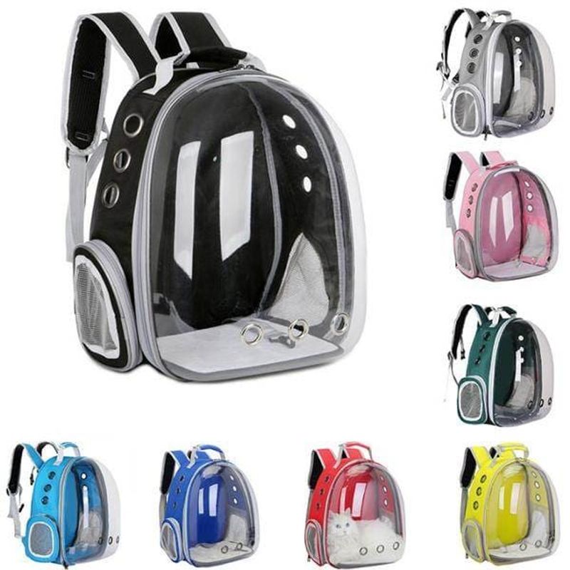 GENERICO - Morral Mochila Maleta Transparente Para Mascotas
